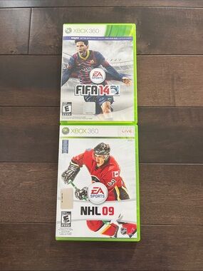 FIFA 14 & NHL 09 Xbox 360 Games